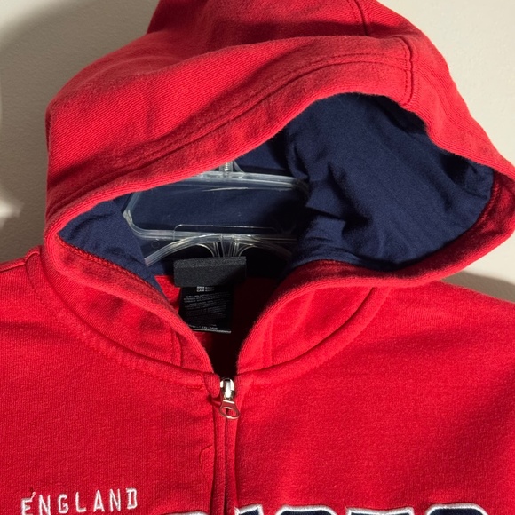 NEW ENGLAND PATRIOTS YOUTH ZIP HOODIE SWEATSHIRT NFL TEAM APPAREL RED NAVY 14/16 - Picture 12 of 12
